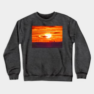 Fiery red sunset Crewneck Sweatshirt